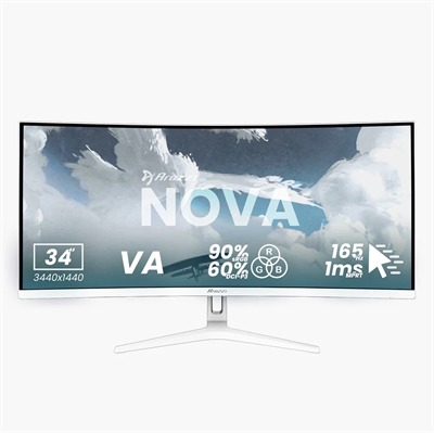 Arozzi Nova 34" VA 165Hz Hvid